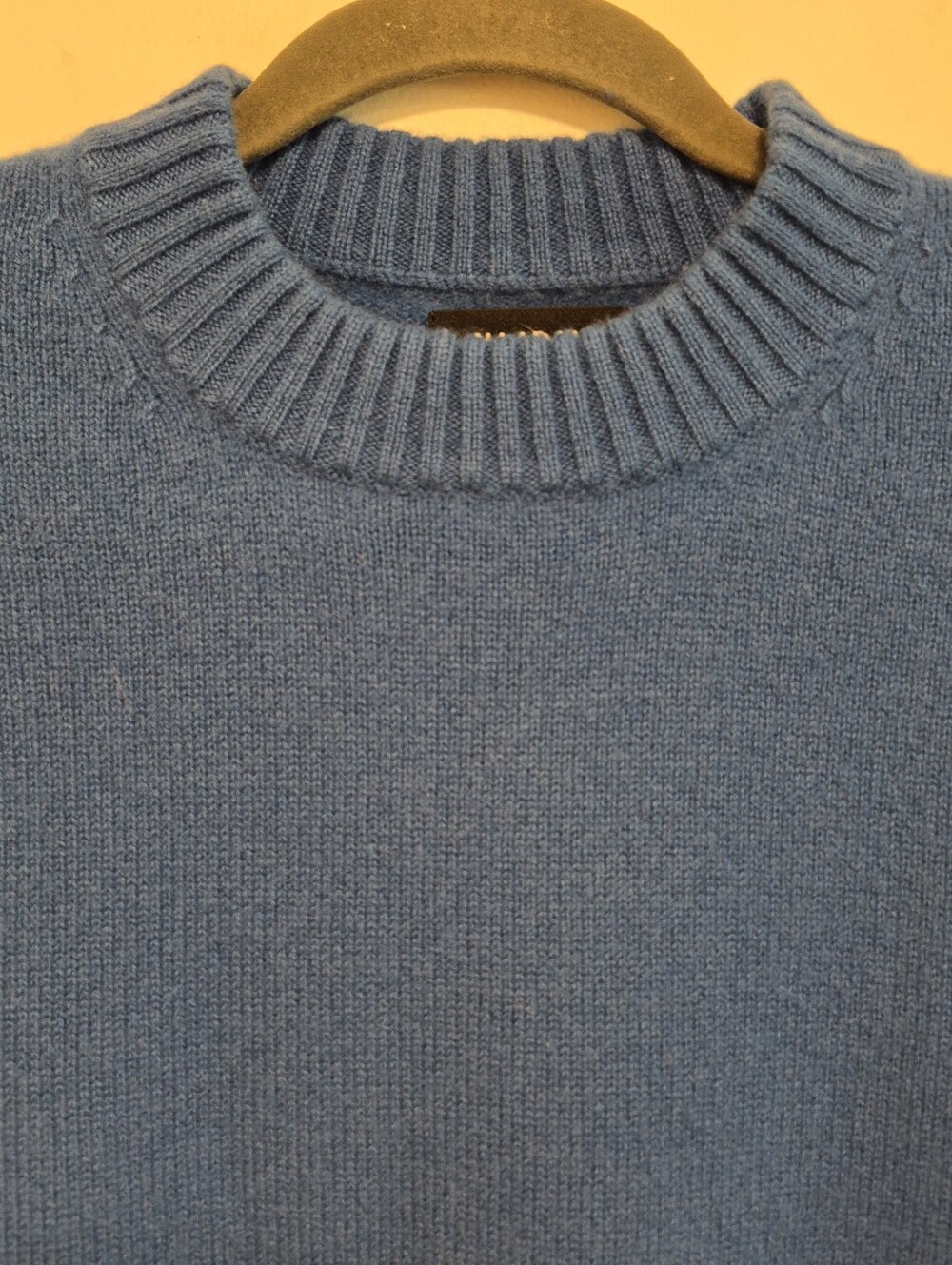 NAADAM Luxe 100% Cashmere Oversized Crewneck Sweater Teal Blue $298 Size S - Picture 3 of 10
